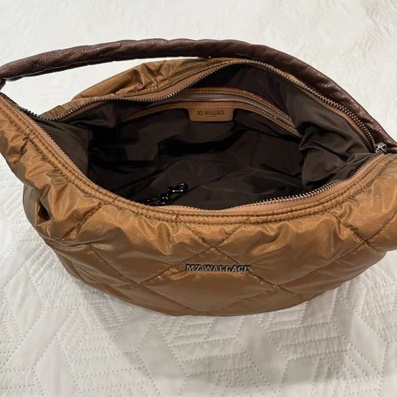 MZ Wallace Copper Quilted Women's Bag - Picture 4 of 7